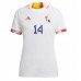 Camisa de Futebol Bélgica Dries Mertens #14 Equipamento Secundário Mulheres Mundo 2022 Manga Curta